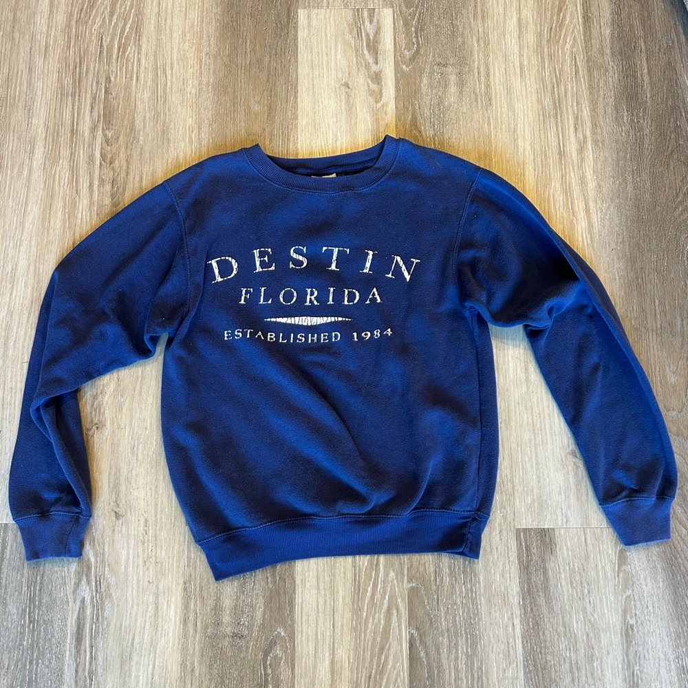Blue Destin Florida Crewneck